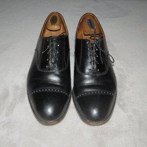 Trickers Black Leather Balmoral Captoe Oxfords 10D